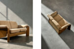 Vintage two-seater sofa, Stressless, Pegasus Low Back Loveseat, Ekornes, Norway
