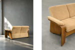 Vintage two-seater sofa, Stressless, Pegasus Low Back Loveseat, Ekornes, Norway
