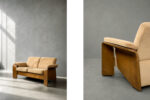 Vintage two-seater sofa, Stressless, Pegasus Low Back Loveseat, Ekornes, Norway