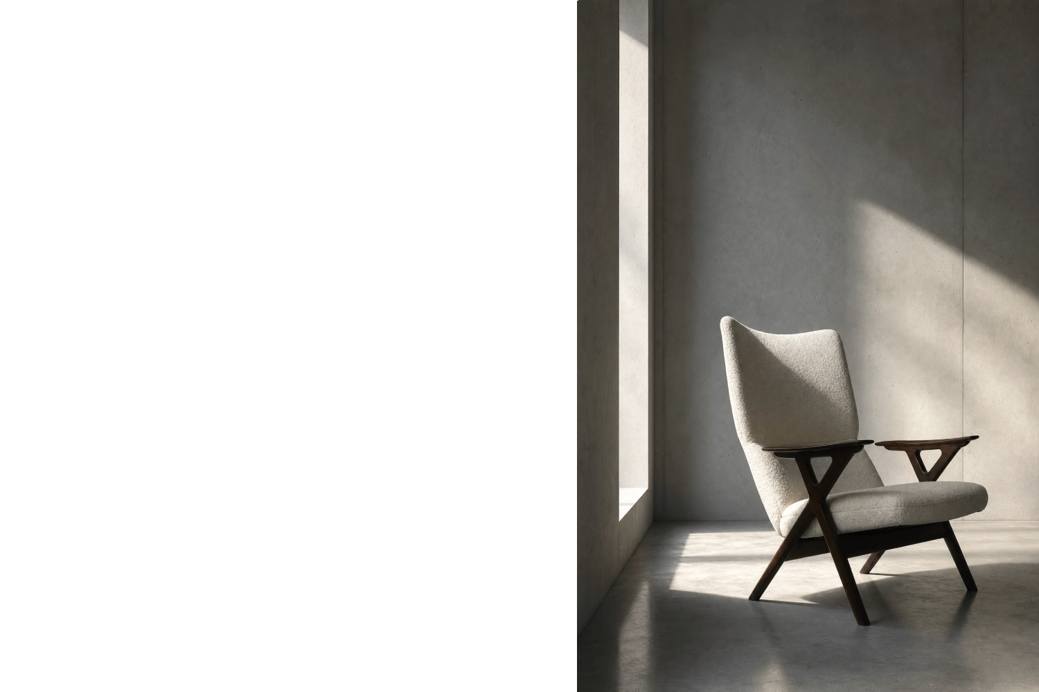 High-back vintage lounge chair, Norway, 1960s