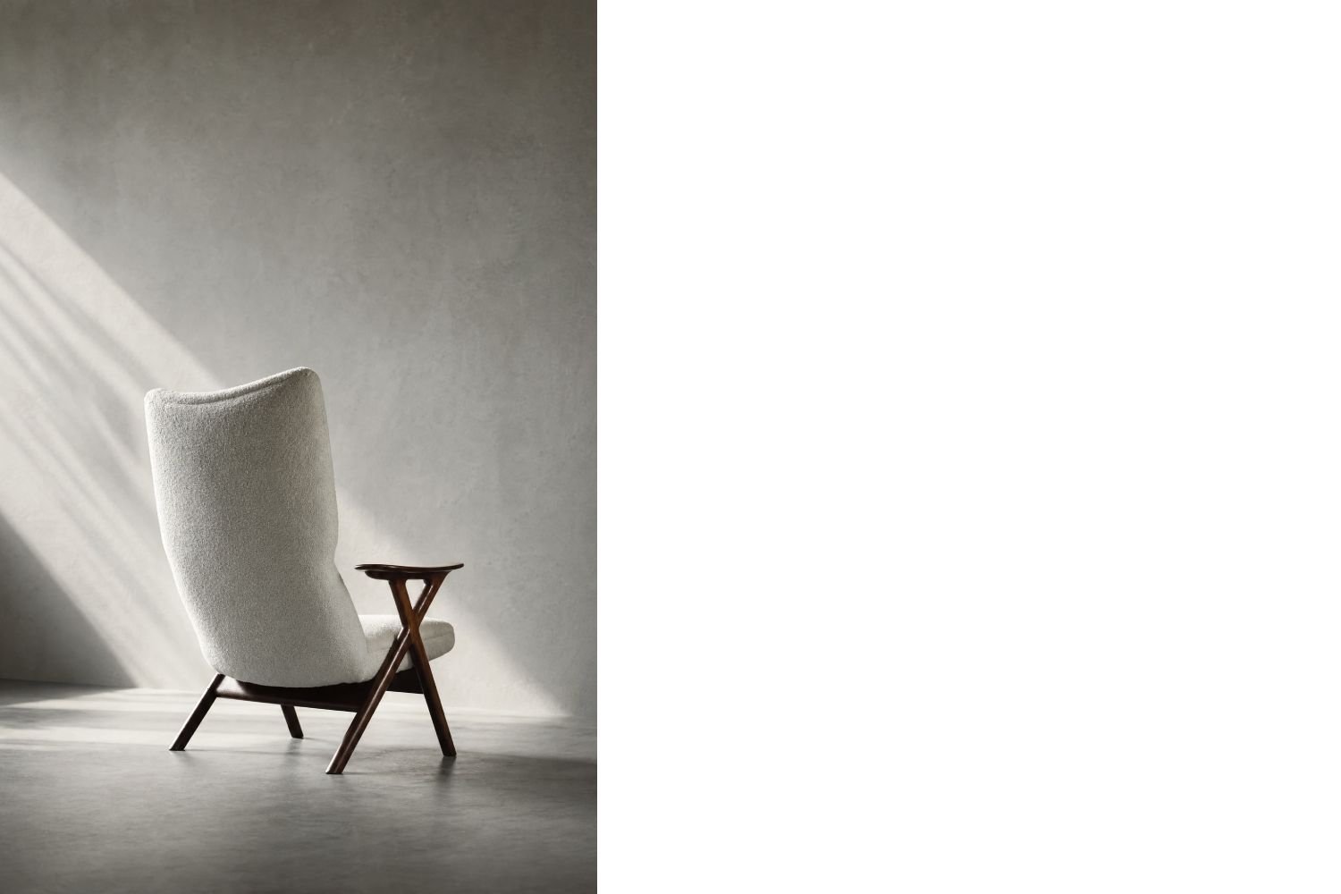 High-back vintage lounge chair, Norway, 1960s