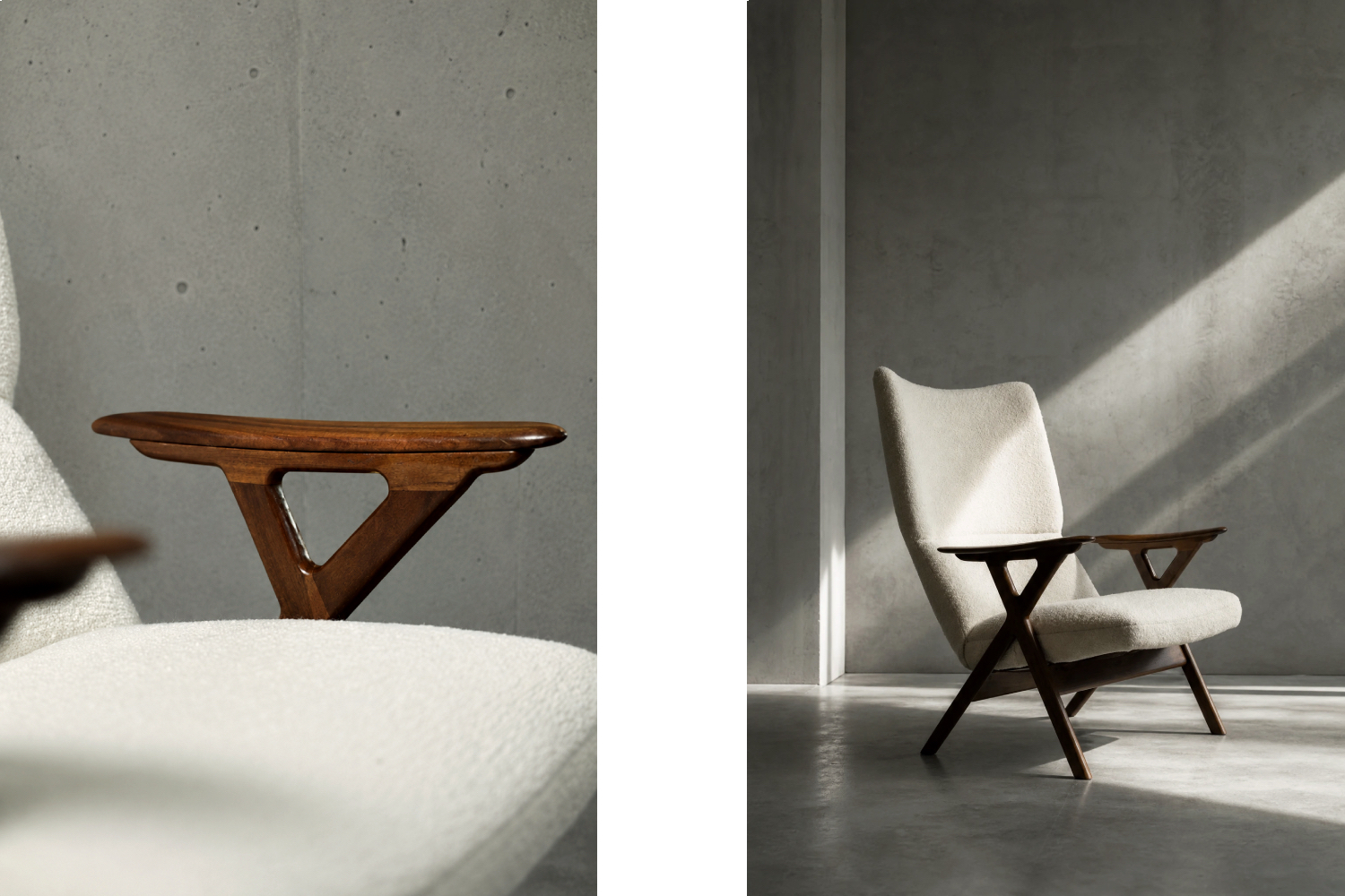 High-back vintage lounge chair, Norway, 1960s