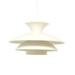 Biała skandynawska lampa, Dania, lata 70
