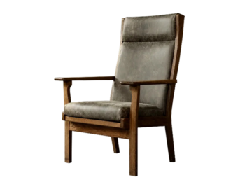 Dębowy fotel vintage GE 181 A, proj. Hans J. Wegner, Getama, Dania, lata 50