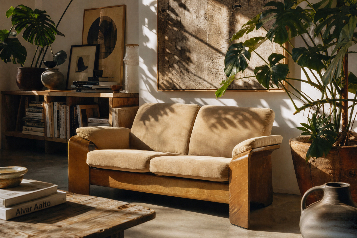 Vintage two-seater sofa, Stressless, Pegasus Low Back Loveseat, Ekornes, Norway