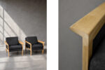 Pair of Oak Lounge Chairs, Denmark, 1960s