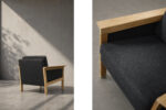 Pair of Oak Lounge Chairs, Denmark, 1960s