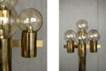 Mosiężna lampa podłogowa model 1892/4, proj. Hans-Agne Jakobsson, Hans-Agne Jakobsson AB, Szwecja, lata 70