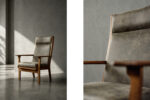 Dębowy fotel vintage GE 181 A, proj. Hans J. Wegner, Getama, Dania, lata 50