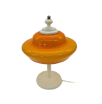 Lampa Space Age z pomarańczowym kloszem, lata 70