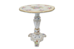 Porcelanowy stolik z ręcznie malowaną dekoracją kwiatową, Niemcy