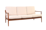 Sofa tekowa vintage, Knoll Antimott, Niemcy, lata 60