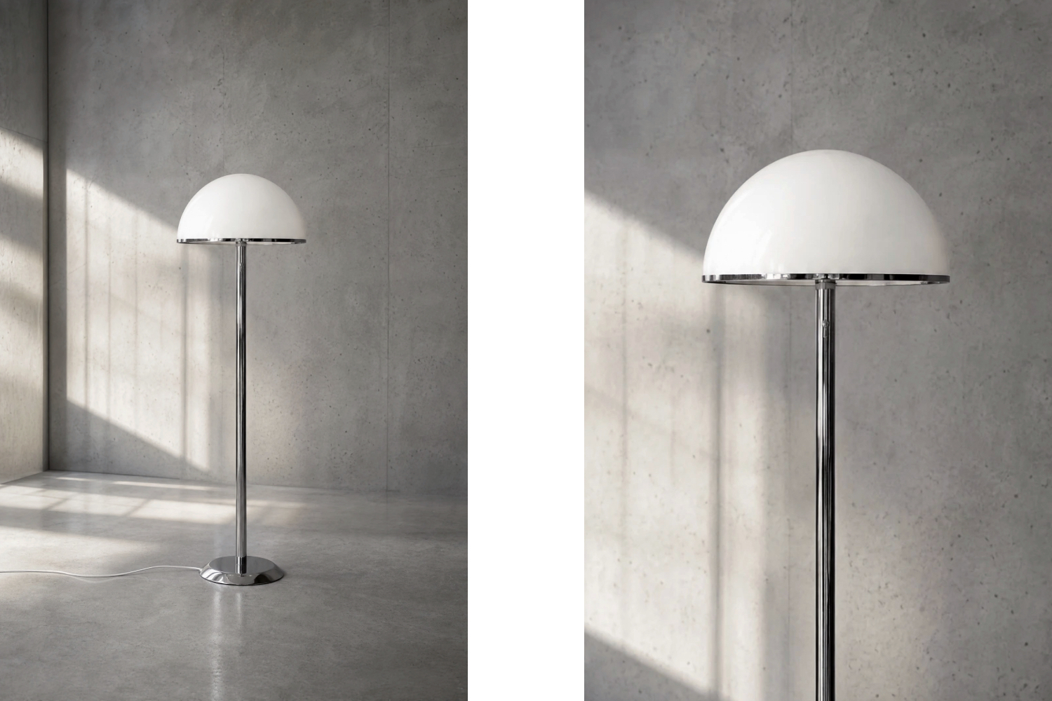 Lampa podłogowa NAFA typ 504, Nybro Armaturfabrik, Szwecja, lata 70