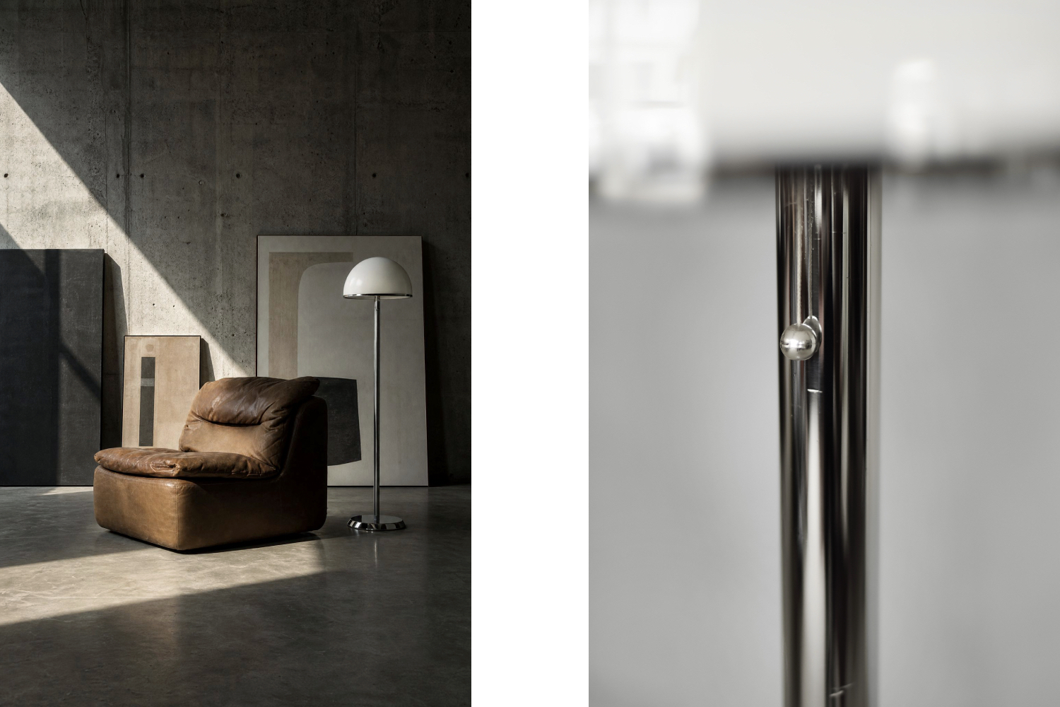 Lampa podłogowa NAFA typ 504, Nybro Armaturfabrik, Szwecja, lata 70