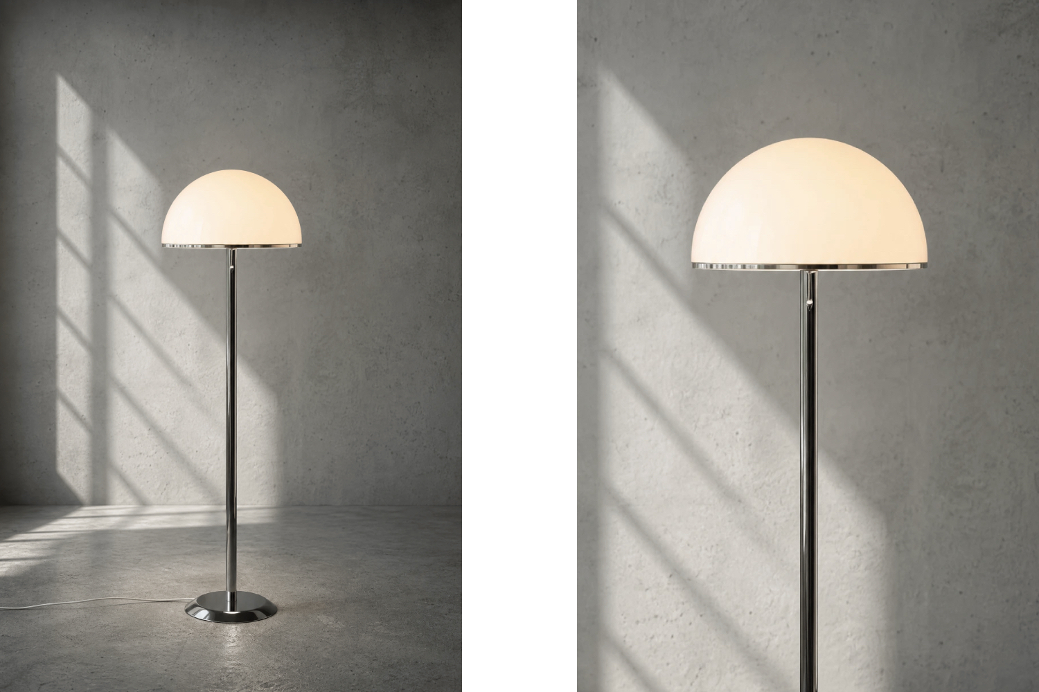 Lampa podłogowa NAFA typ 504, Nybro Armaturfabrik, Szwecja, lata 70