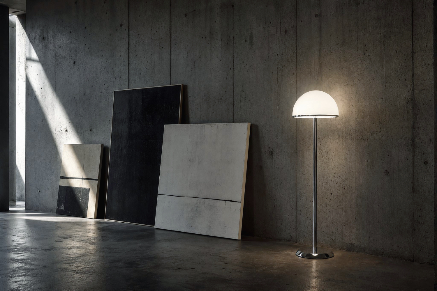 Lampa podłogowa NAFA typ 504, Nybro Armaturfabrik, Szwecja, lata 70
