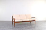 Skandynawska sofa tekowa proj. Grete Jalk, prod. France & Søn, Dania, lata 60
