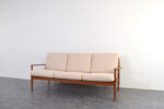Skandynawska sofa tekowa proj. Grete Jalk, prod. France & Søn, Dania, lata 60