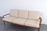 Skandynawska sofa tekowa proj. Grete Jalk, prod. France & Søn, Dania, lata 60