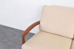 Skandynawska sofa tekowa proj. Grete Jalk, prod. France & Søn, Dania, lata 60