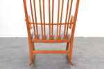 Fotel bujany vintage proj. Hans Wegner, prod. A/S Mikael Laursen, Dania, lata 50
