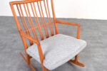 Fotel bujany vintage proj. Hans Wegner, prod. A/S Mikael Laursen, Dania, lata 50