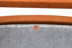 Fotel bujany vintage proj. Hans Wegner, prod. A/S Mikael Laursen, Dania, lata 50