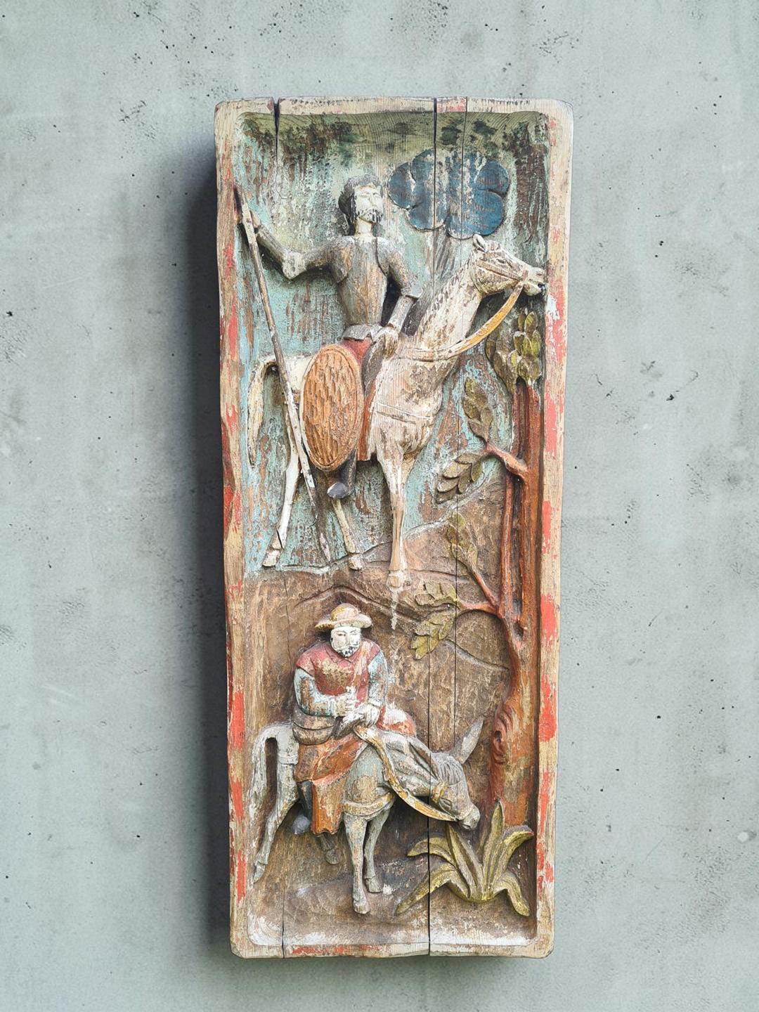 Large Polychrome Bas-Relief, Spain, 1960s