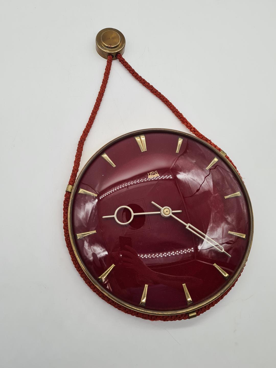 Vintage wall clock, UPG Halle, Germany, 1960s/70s