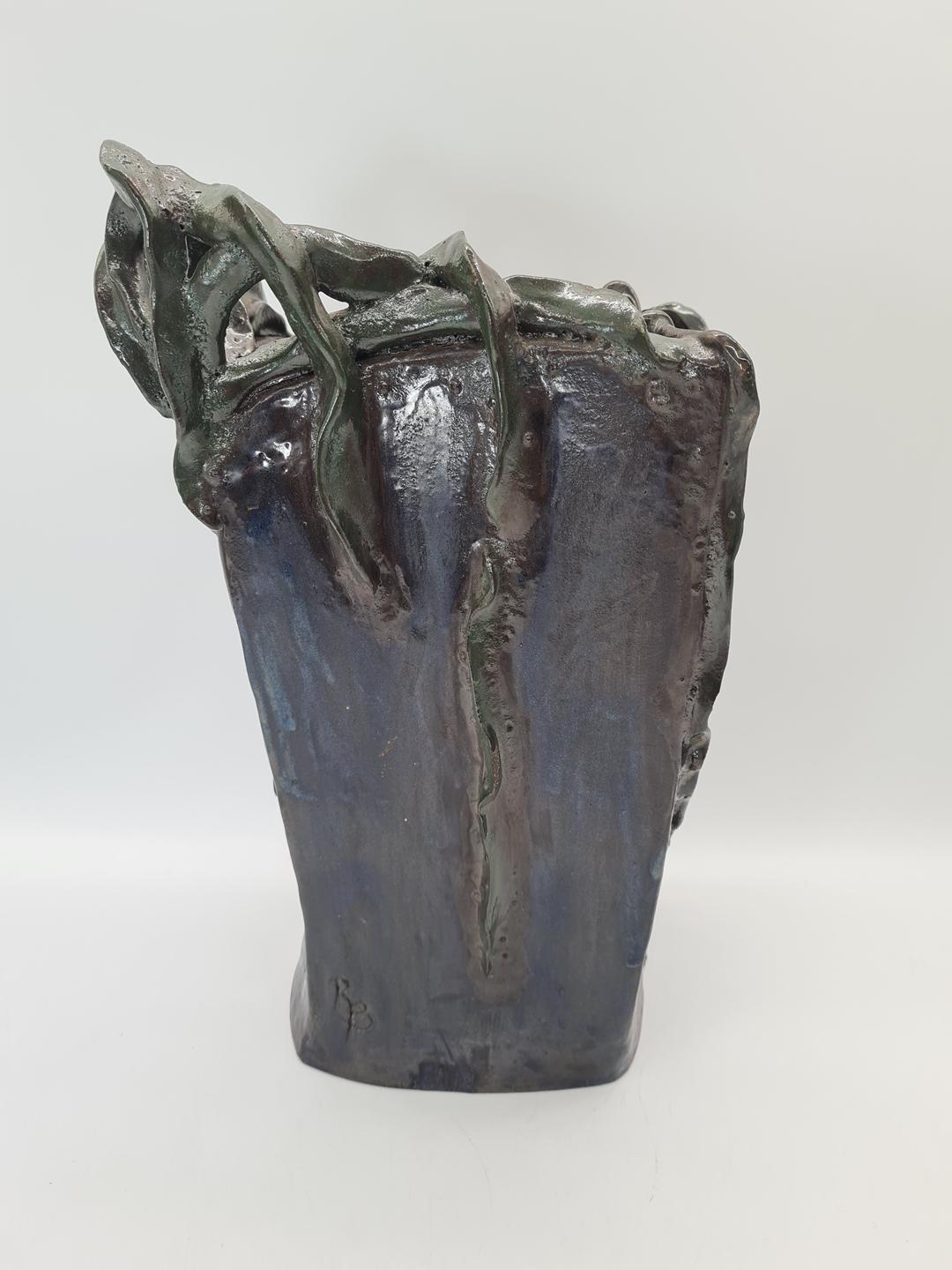 Rzeźbiarski wazon ceramiczny, lata 70