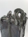 Rzeźbiarski wazon ceramiczny, lata 70