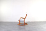 Fotel bujany vintage proj. Hans Wegner, prod. A/S Mikael Laursen, Dania, lata 50