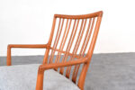 Fotel bujany vintage proj. Hans Wegner, prod. A/S Mikael Laursen, Dania, lata 50