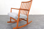 Fotel bujany vintage proj. Hans Wegner, prod. A/S Mikael Laursen, Dania, lata 50
