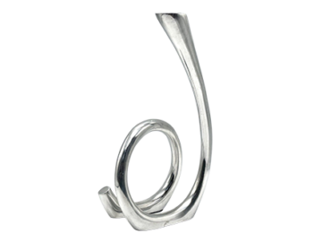 Aluminiowy Świecznik prod. Les Objects, Niderlandy, lata 80