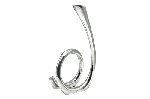 Aluminiowy Świecznik prod. Les Objects, Niderlandy, lata 80