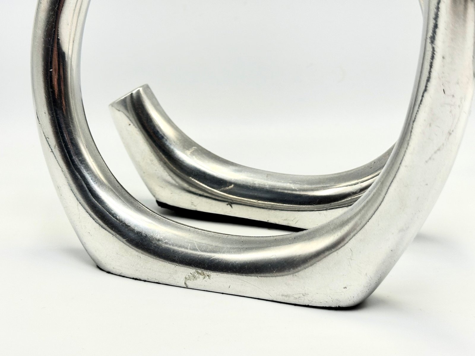 Aluminiowy Świecznik prod. Les Objects, Niderlandy, lata 80