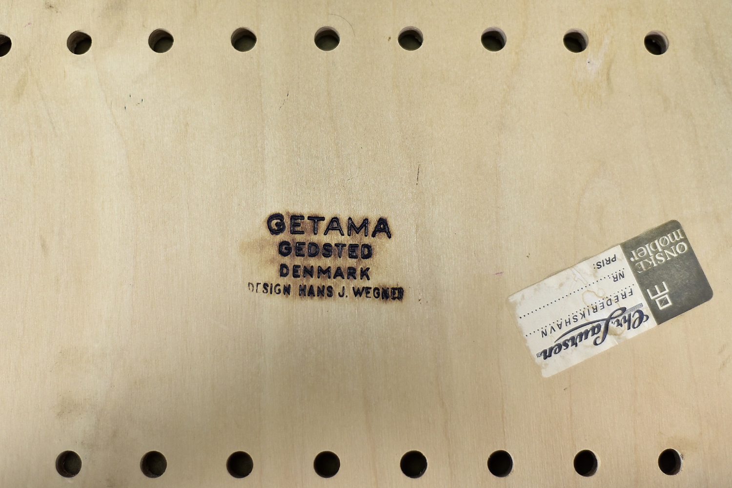 Komplet 4 krzeseł gabinetowych, proj. Hans J. Wegner dla Getama, Dania, lata 60