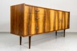 Komoda vintage, proj. M. Grabiński, Spółdzielnia Stolarzy Czarnków, PRL, lata 60