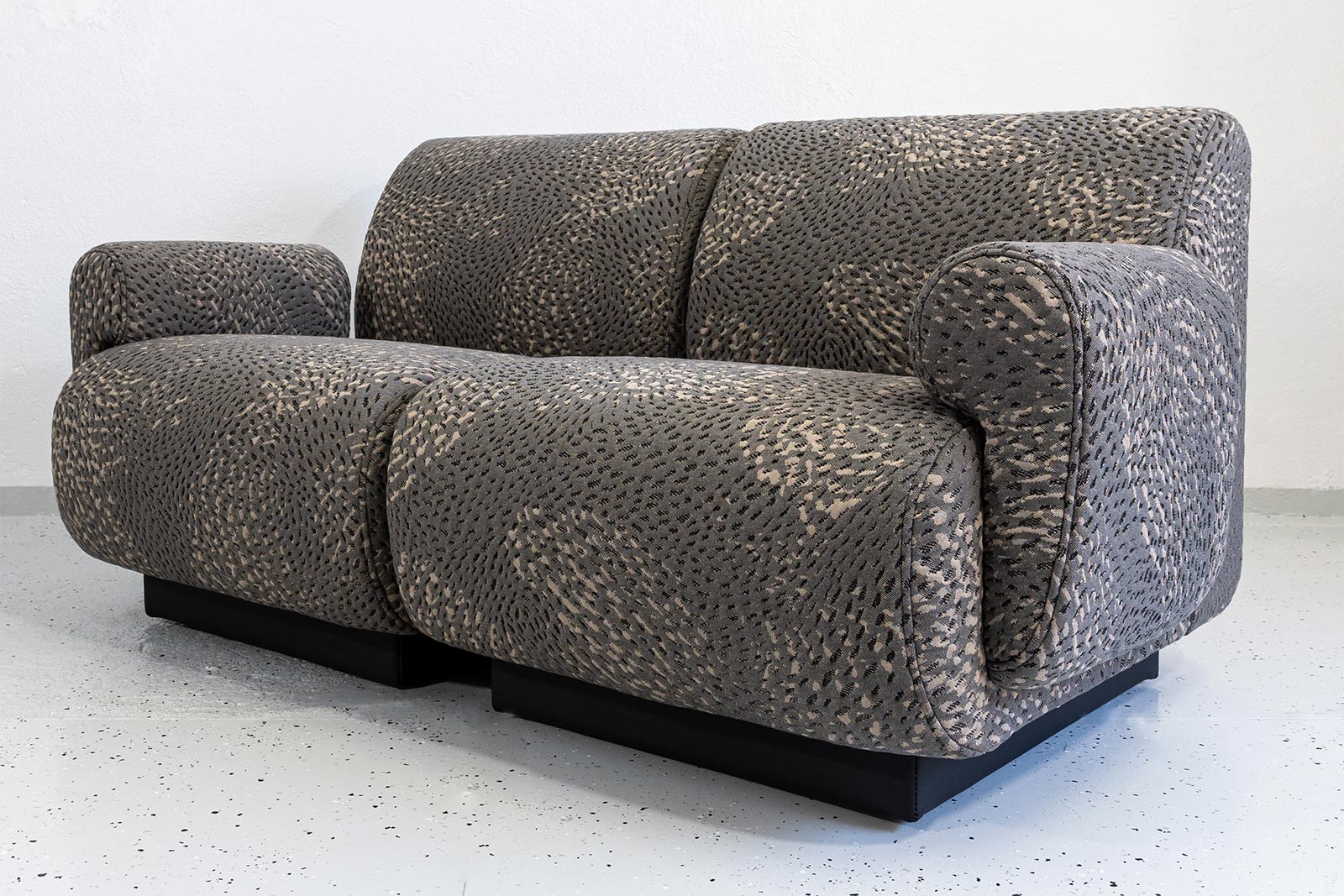 Sofa modułowa vintage, proj. Eberhard Geißler, Oelsa, Niemcy, lata 70