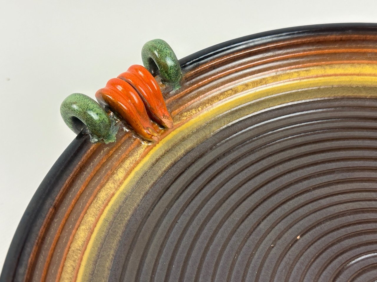 Dekoracyjna misa ceramiczna, lata 70