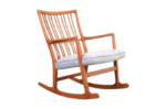 Fotel bujany vintage proj. Hans Wegner, prod. A/S Mikael Laursen, Dania, lata 50