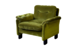 Fotel welurowy vintage, Dania, lata 60