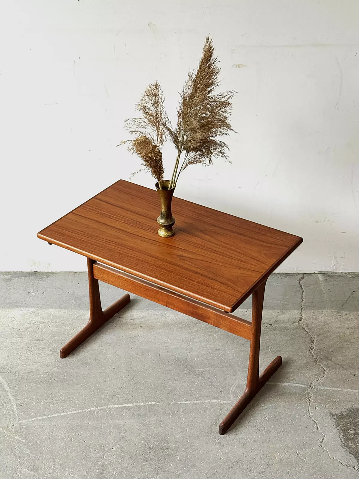 Scandinavian teak side table, designed by K. Kristiansen, Denmark, 1960s