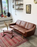 Vintage leather sofa, designed by G. Thams, Denmark, 1960s