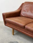 Vintage leather sofa, designed by G. Thams, Denmark, 1960s