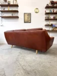 Vintage leather sofa, designed by G. Thams, Denmark, 1960s