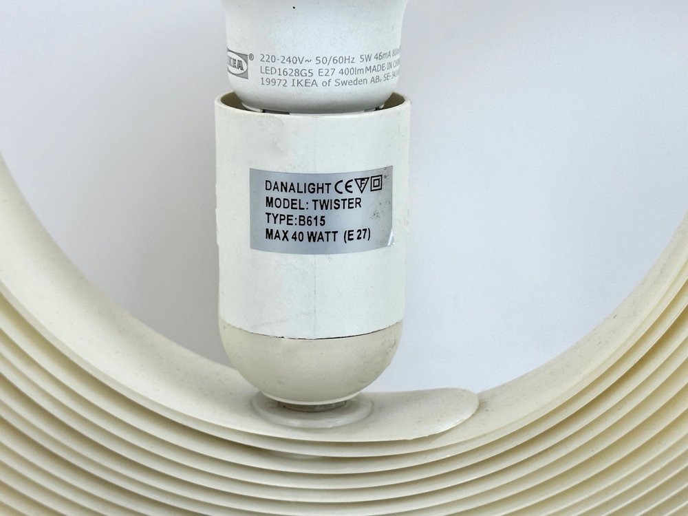 Lampa stołowa Moon proj. Verner Panton, Danalight, Dania, lata 90