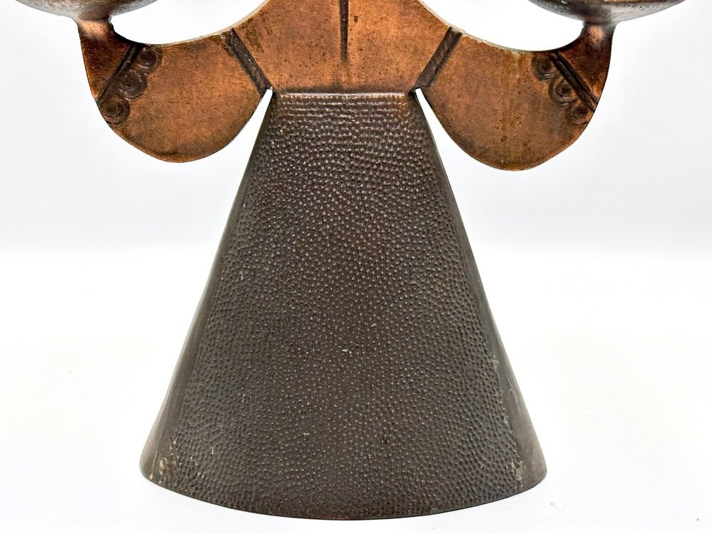 Vintage copper candlestick in the style of Bjørn Wiinblad, 1970s