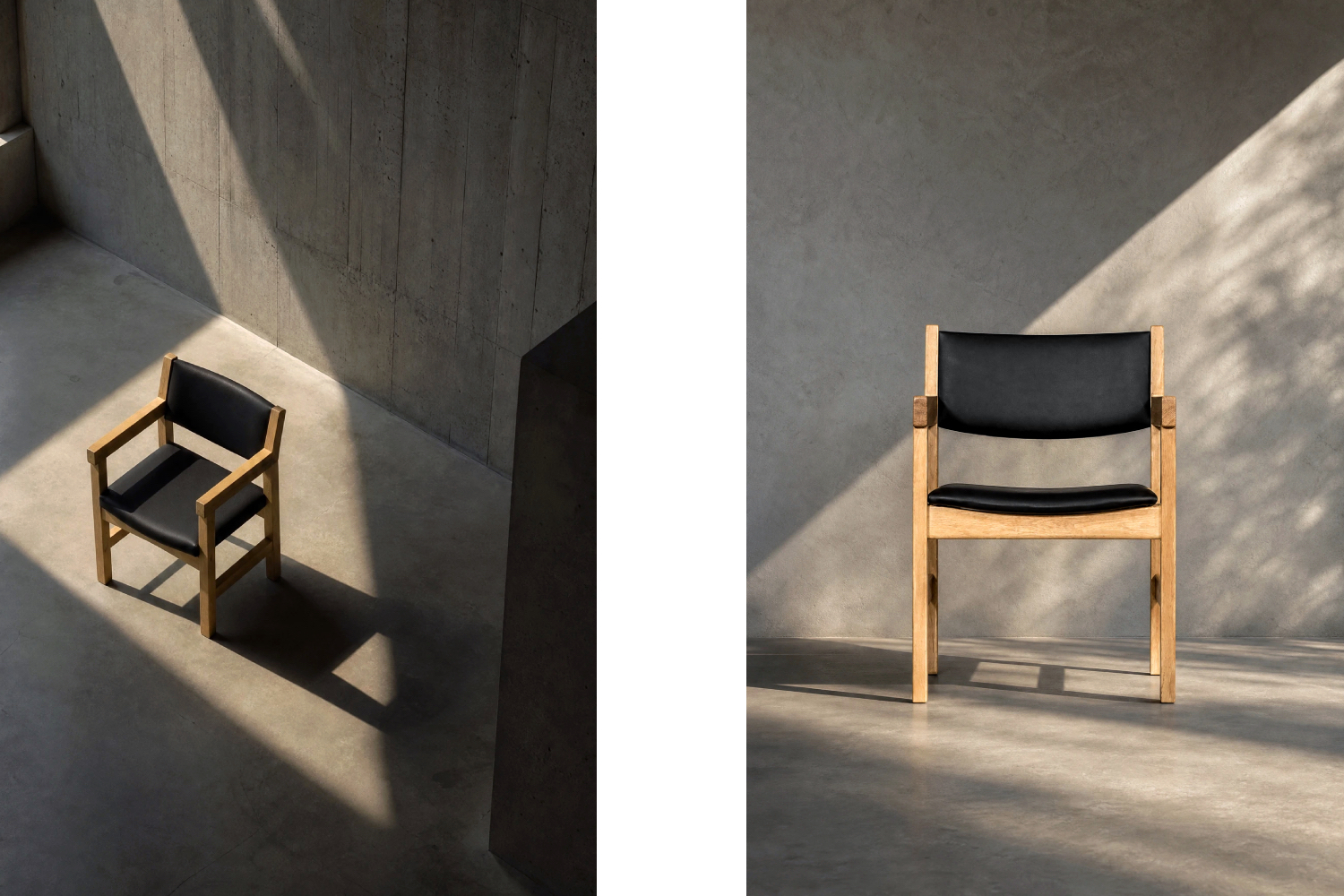 Komplet 4 krzeseł gabinetowych, proj. Hans J. Wegner dla Getama, Dania, lata 60